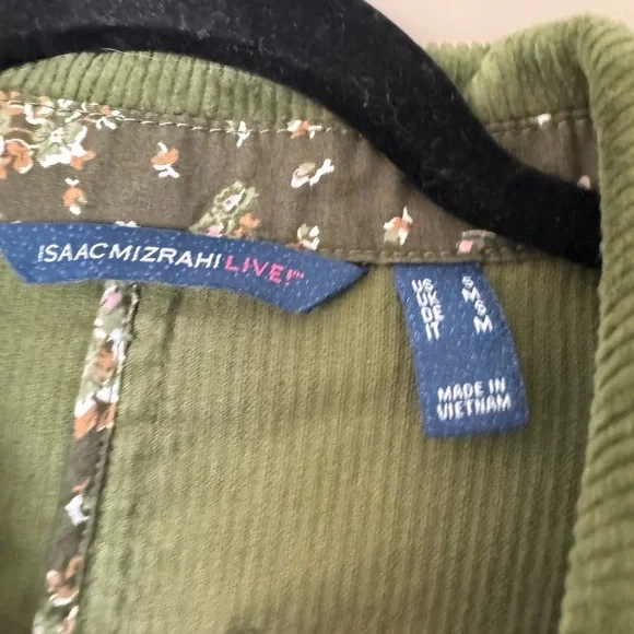 Isaac Mizrahi women’s Green Corduroy Blazer - Picture 4 of 4